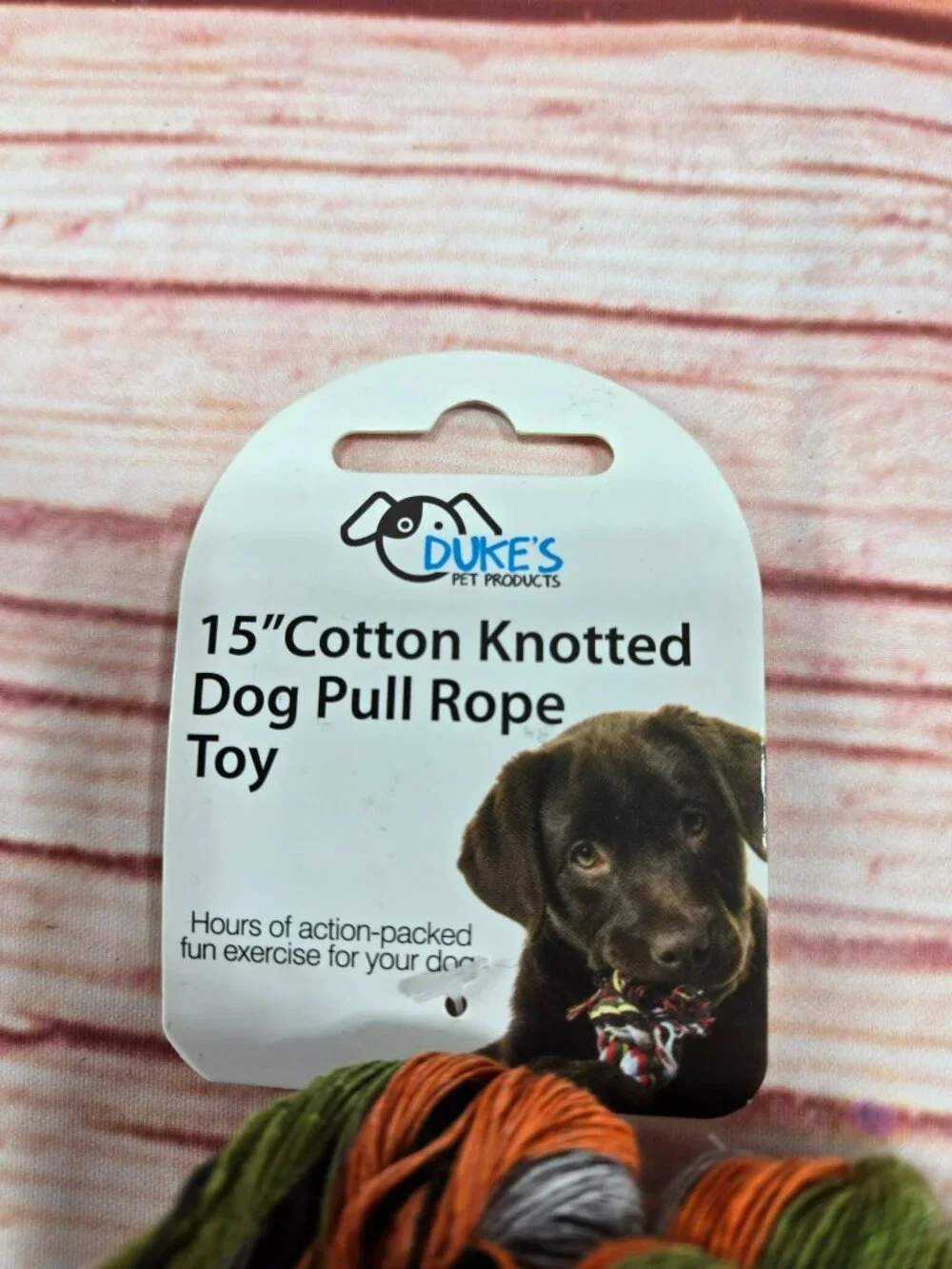 Dukes Pet Products Cotton Knotted Dog Pull Rope Toy - 2 Pack